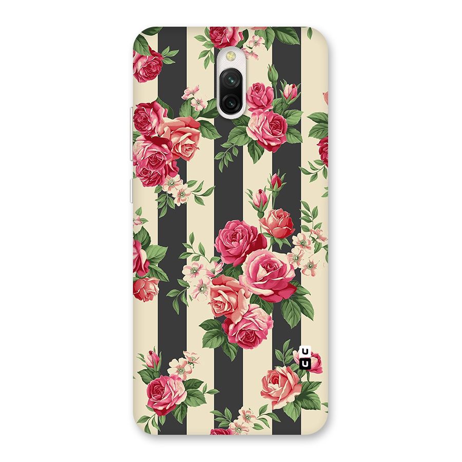 Stripes And Floral Back Case for Redmi 8A Dual