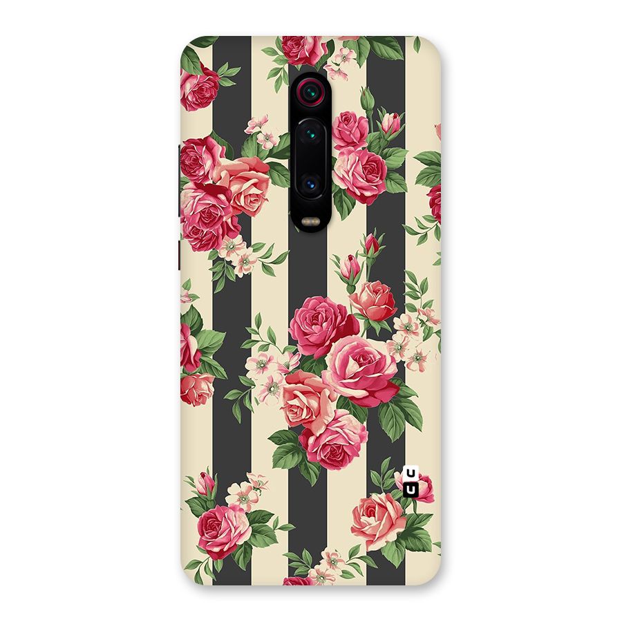 Stripes And Floral Back Case for Redmi K20