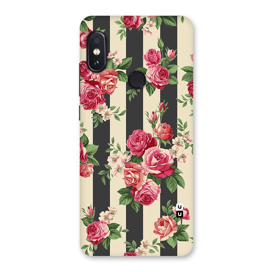 Stripes And Floral Back Case for Redmi Note 5 Pro