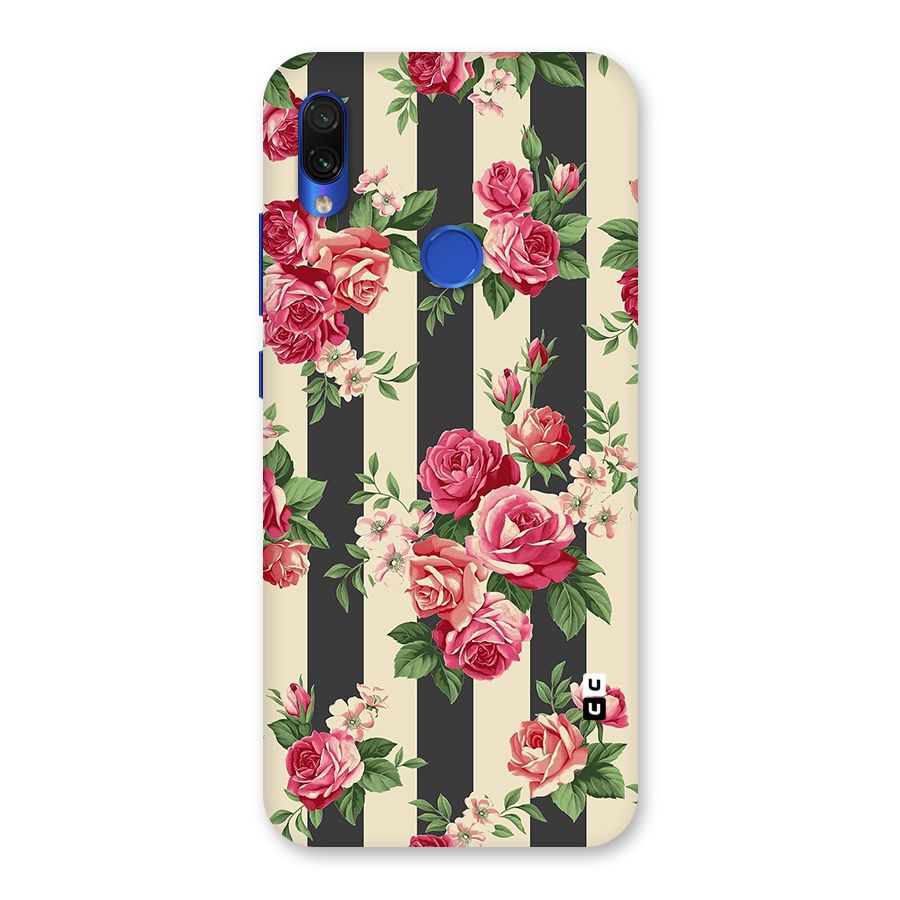 Stripes And Floral Back Case for Redmi Note 7S