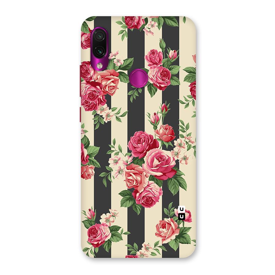 Stripes And Floral Back Case for Redmi Note 7 Pro