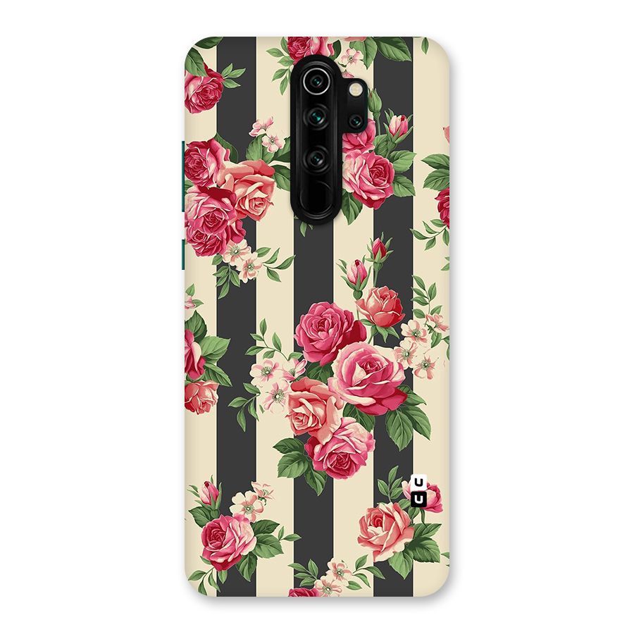 Stripes And Floral Back Case for Redmi Note 8 Pro