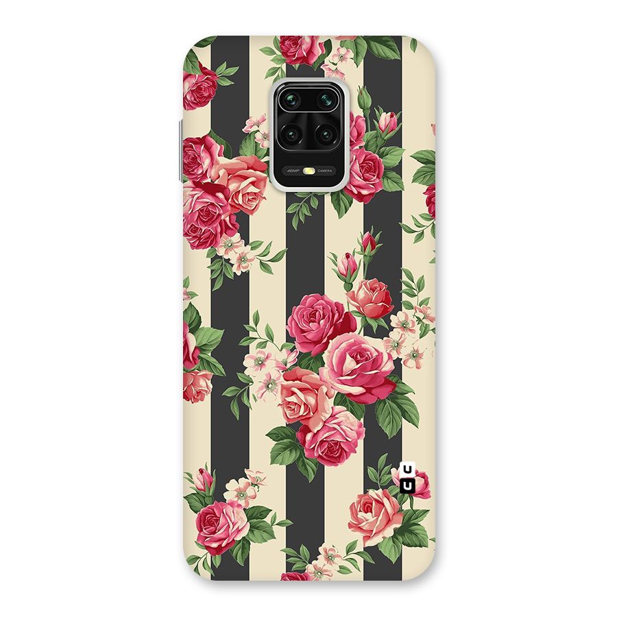 Stripes And Floral Back Case for Redmi Note 9 Pro