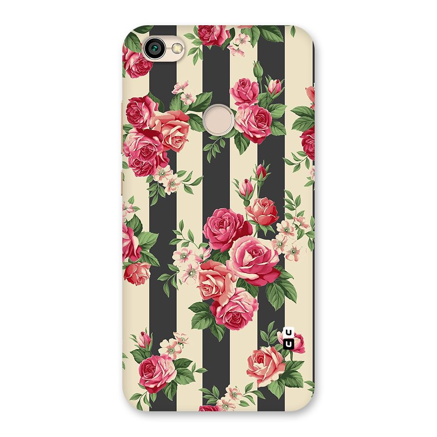Stripes And Floral Back Case for Redmi Y1 2017