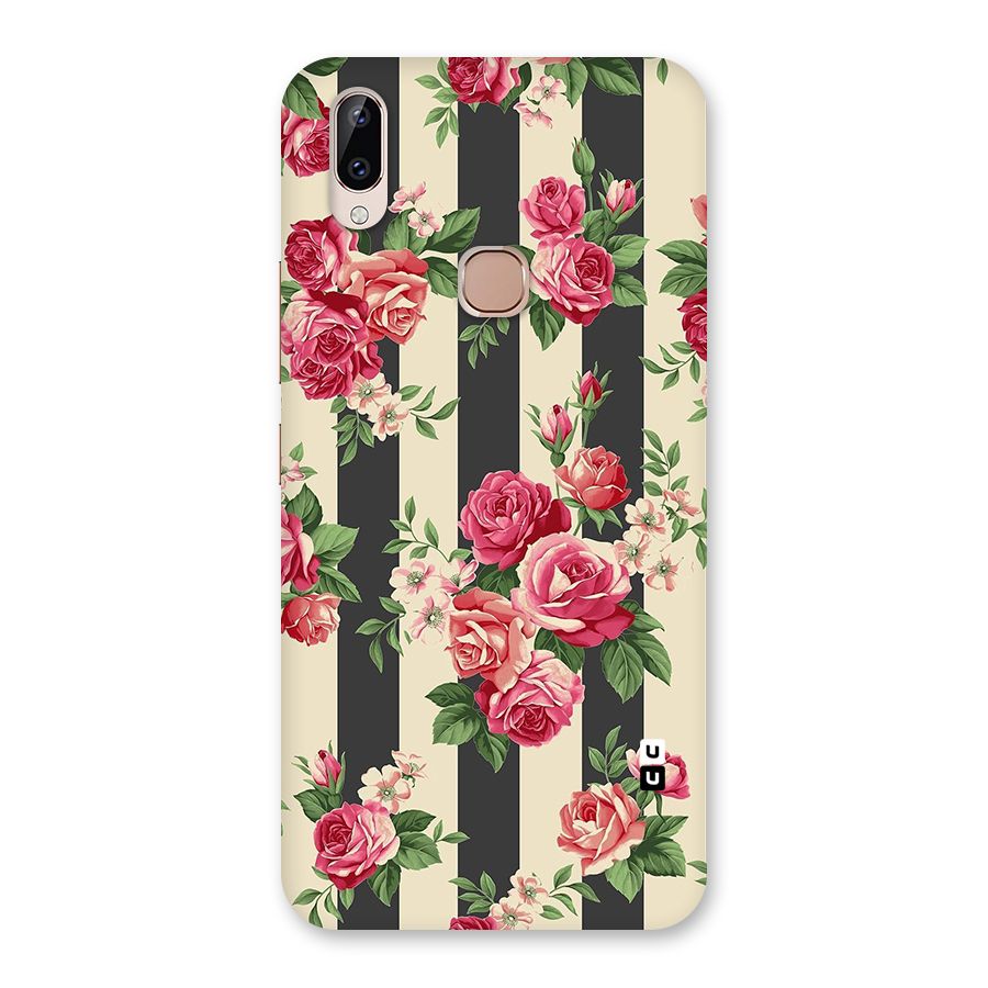Stripes And Floral Back Case for Vivo Y83 Pro
