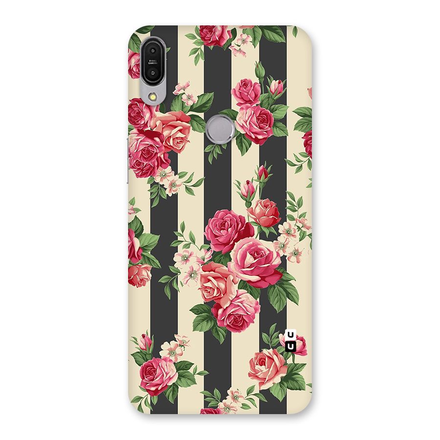 Stripes And Floral Back Case for Zenfone Max Pro M1