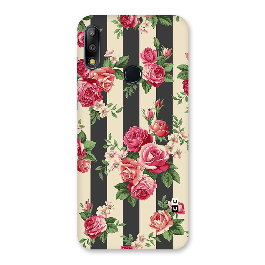 Stripes And Floral Back Case for Zenfone Max Pro M2
