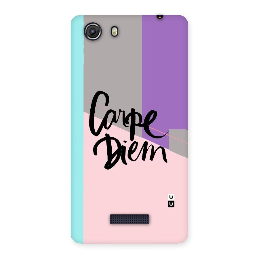 Stripes Black Diem Back Case for Micromax Unite 3