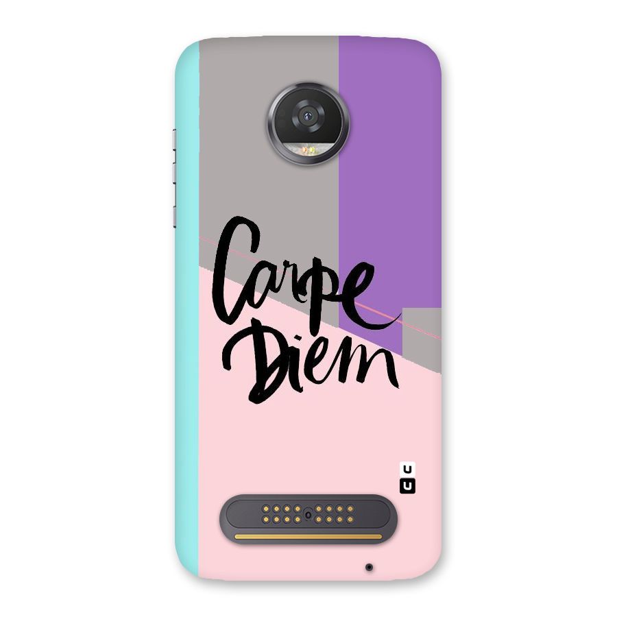 Stripes Black Diem Back Case for Moto Z2 Play
