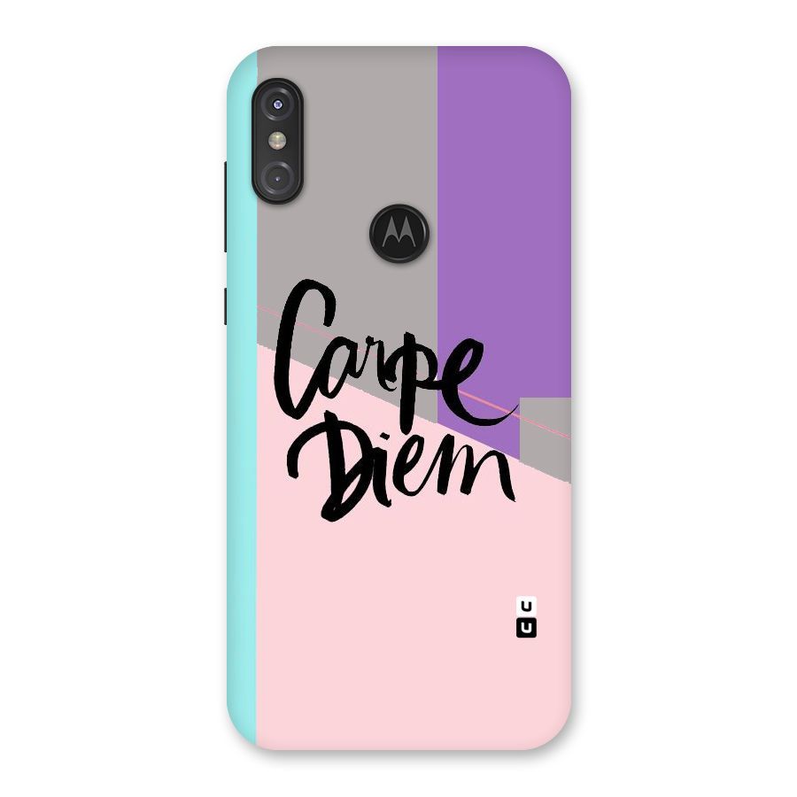 Stripes Black Diem Back Case for Motorola One Power