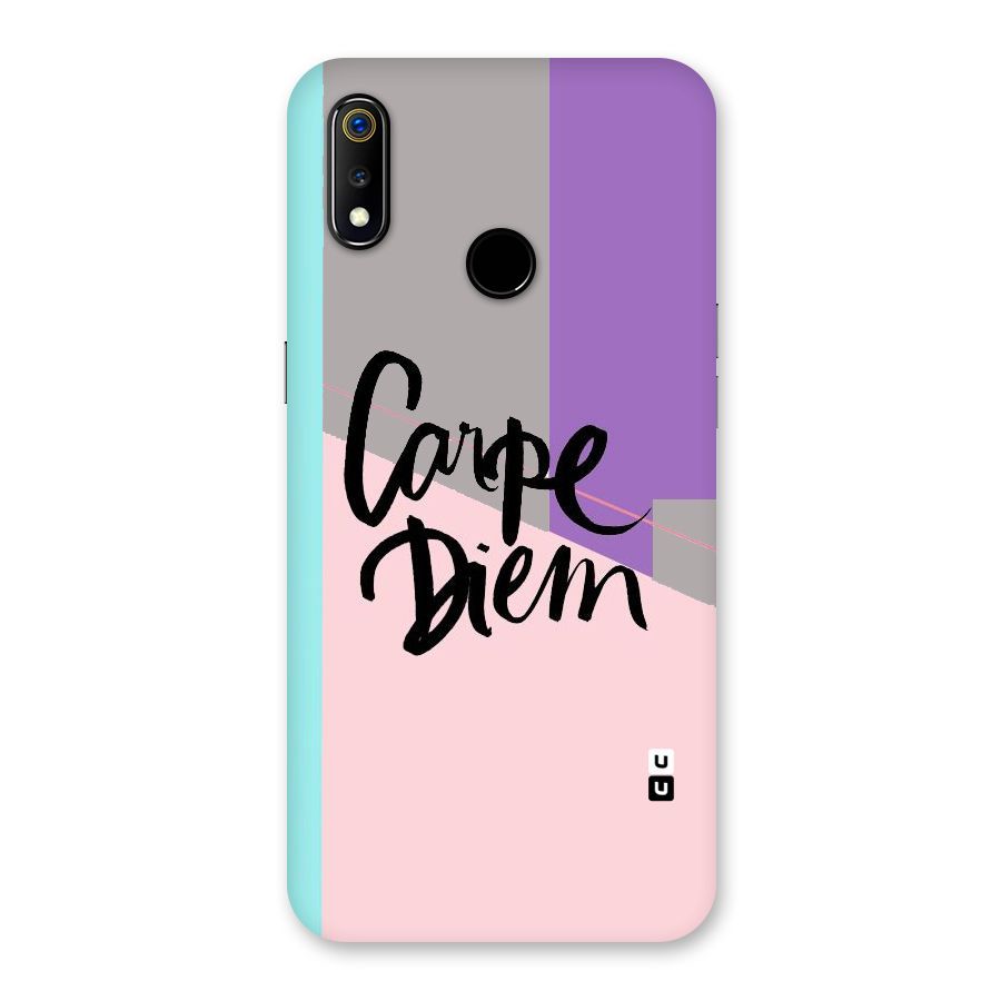 Stripes Black Diem Back Case for Realme 3