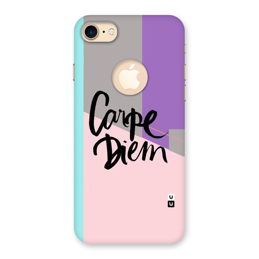 Stripes Black Diem Back Case for iPhone 7 Logo Cut