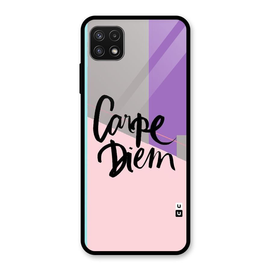 Stripes Black Diem Glass Back Case for Galaxy A22 5G