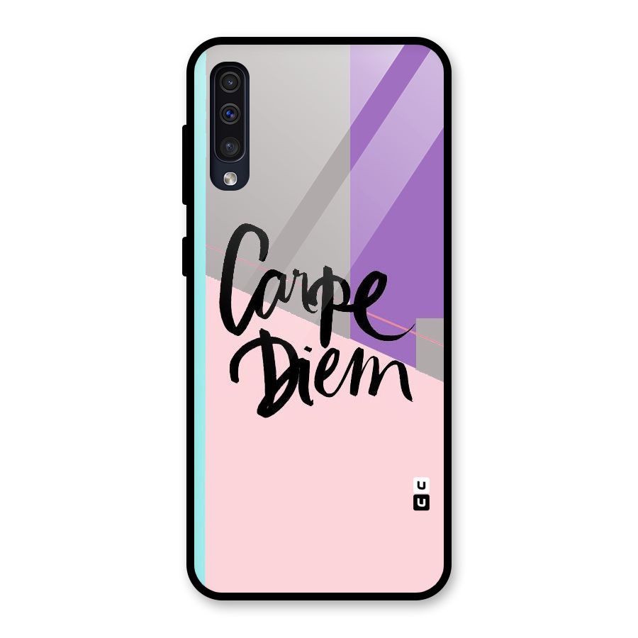 Stripes Black Diem Glass Back Case for Galaxy A30s