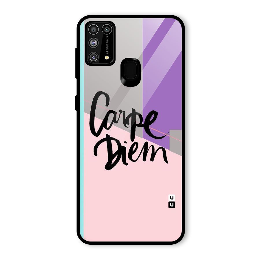 Stripes Black Diem Glass Back Case for Galaxy M31