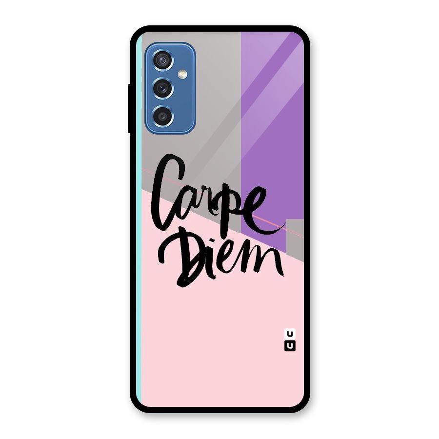 Stripes Black Diem Glass Back Case for Galaxy M52 5G