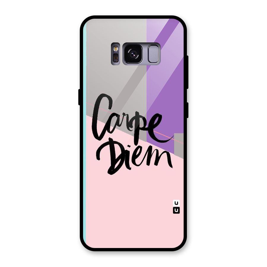 Stripes Black Diem Glass Back Case for Galaxy S8