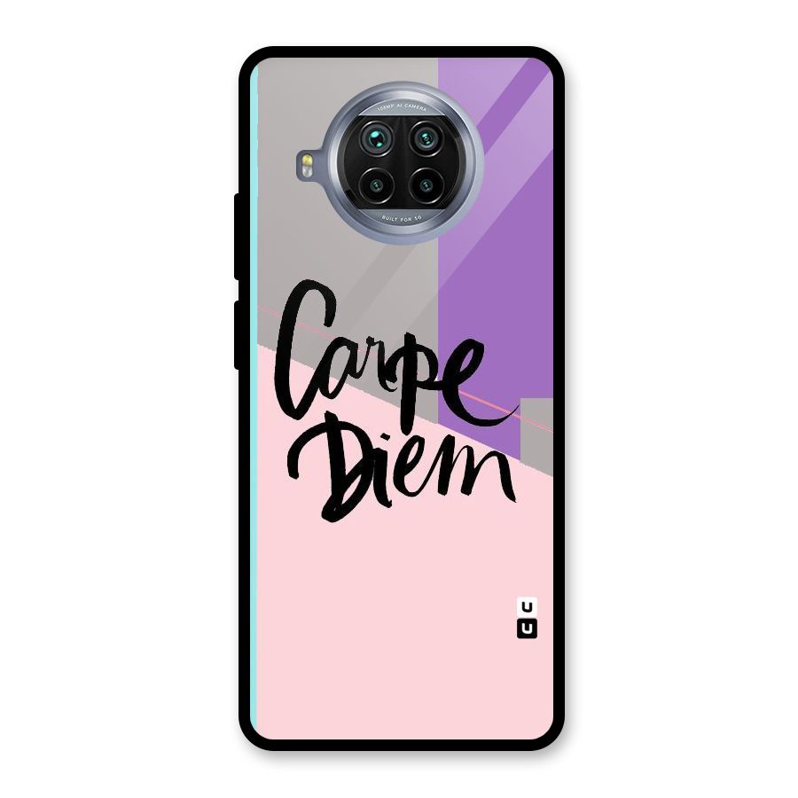 Stripes Black Diem Glass Back Case for Mi 10i