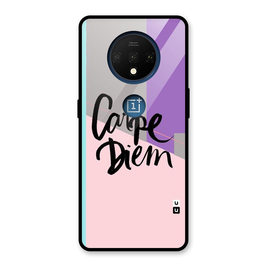 Stripes Black Diem Glass Back Case for OnePlus 7T