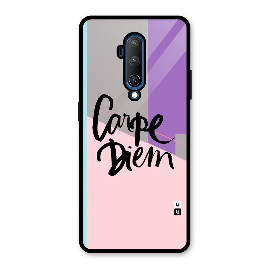 Stripes Black Diem Glass Back Case for OnePlus 7T Pro