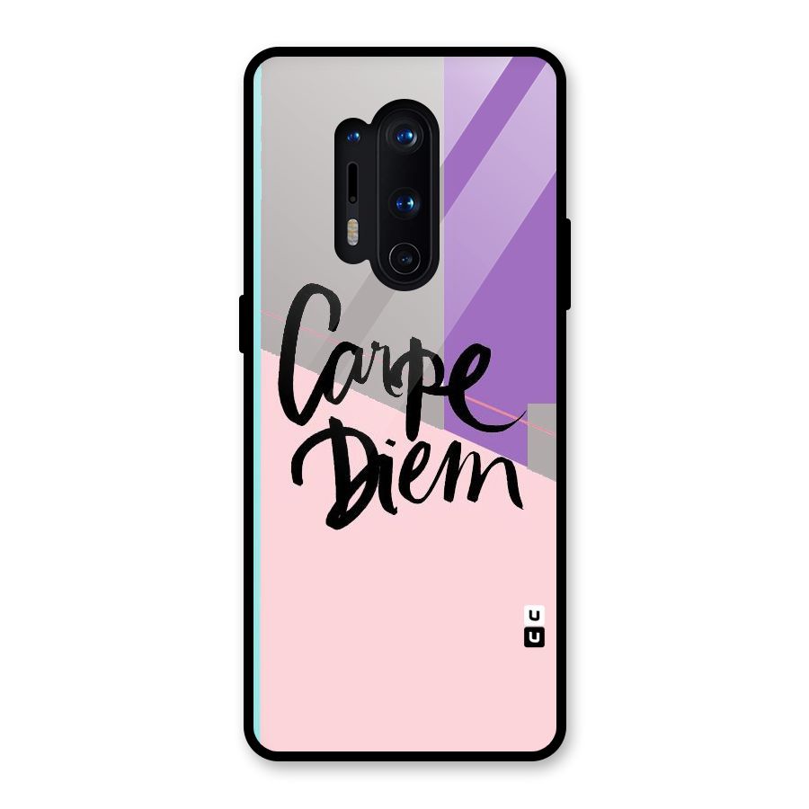 Stripes Black Diem Glass Back Case for OnePlus 8 Pro