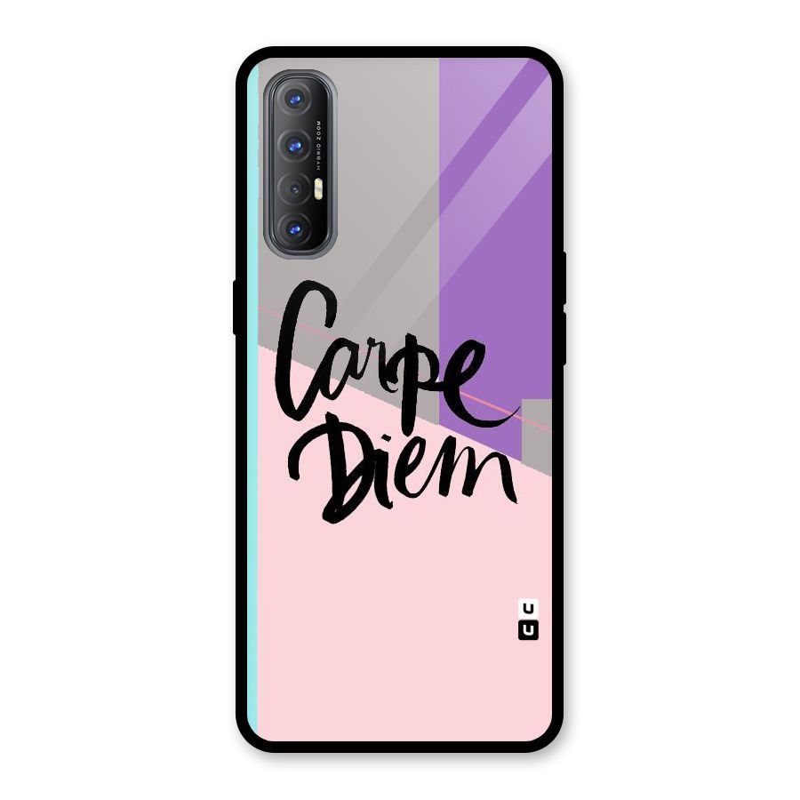 Stripes Black Diem Glass Back Case for Oppo Reno3 Pro