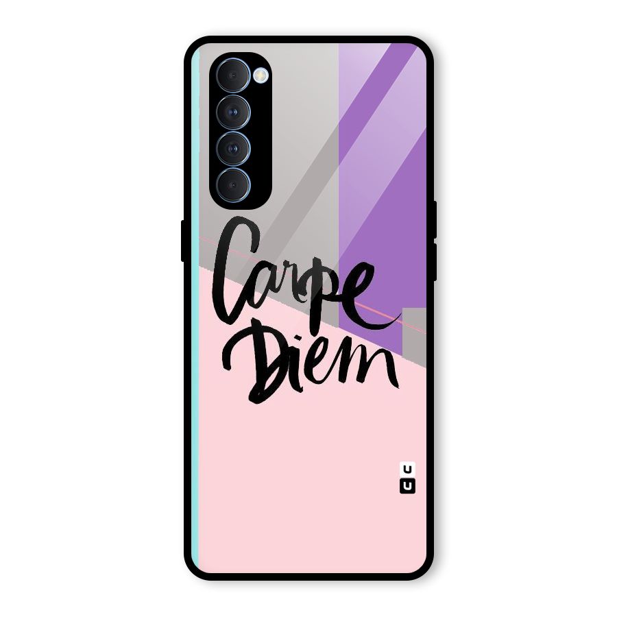 Stripes Black Diem Glass Back Case for Oppo Reno4 Pro