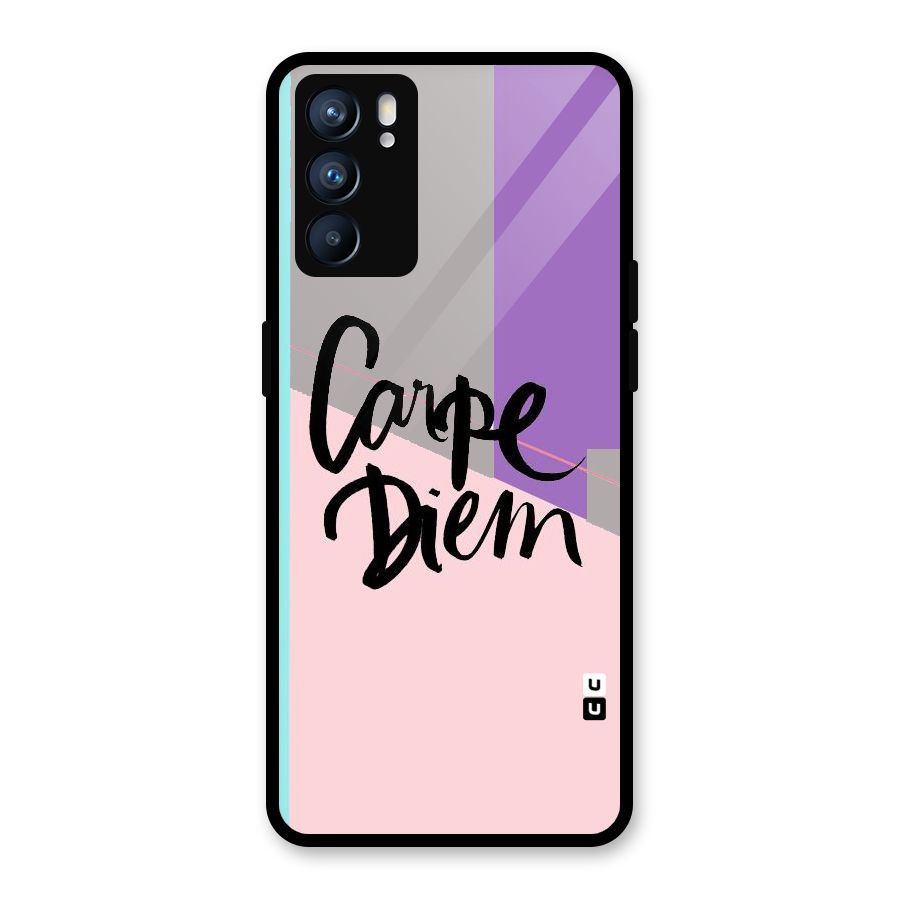 Stripes Black Diem Glass Back Case for Oppo Reno6 5G
