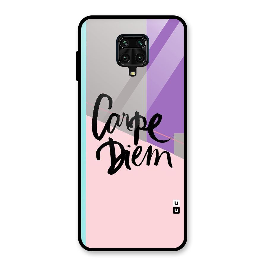 Stripes Black Diem Glass Back Case for Poco M2 Pro