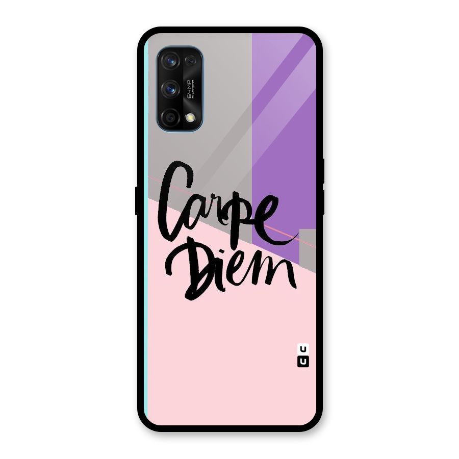 Stripes Black Diem Glass Back Case for Realme 7 Pro
