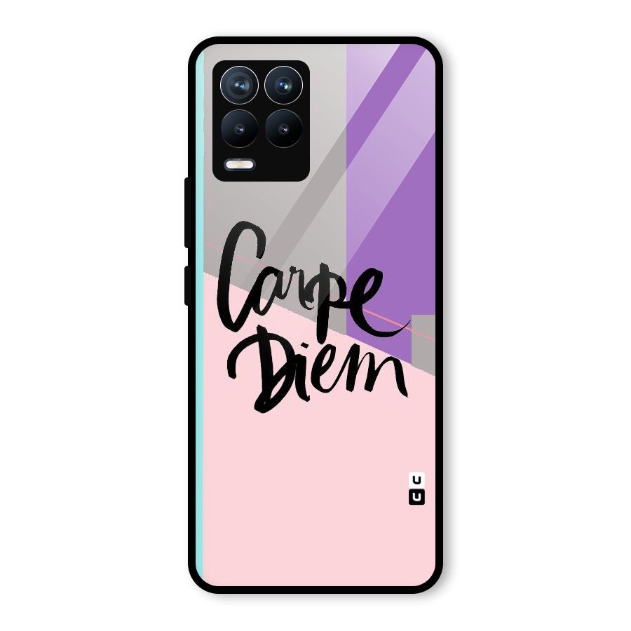 Stripes Black Diem Glass Back Case for Realme 8 Pro