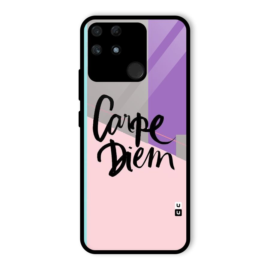 Stripes Black Diem Glass Back Case for Realme Narzo 50A
