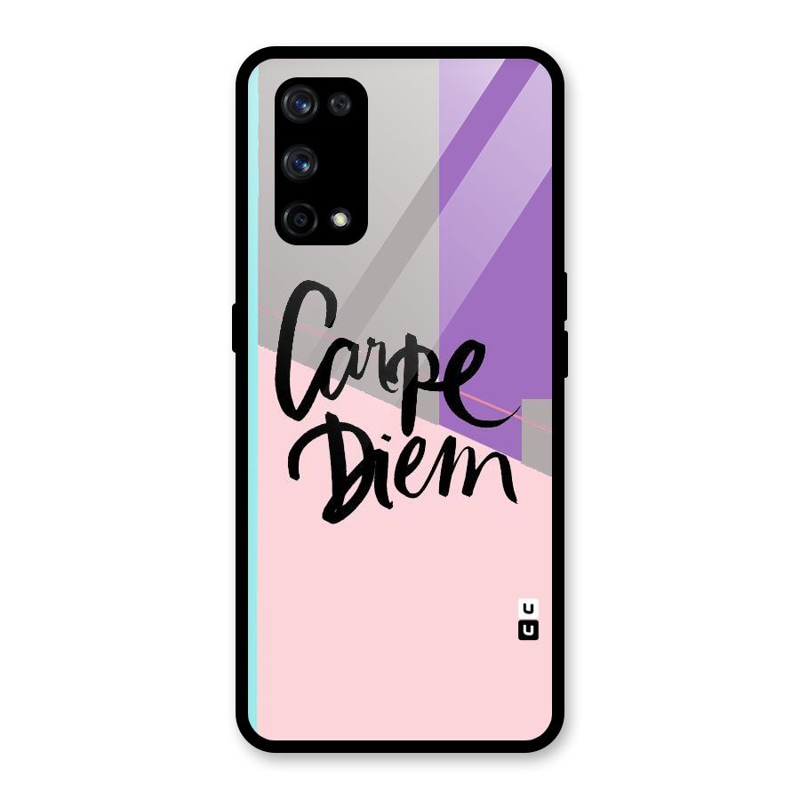 Stripes Black Diem Glass Back Case for Realme X7 Pro