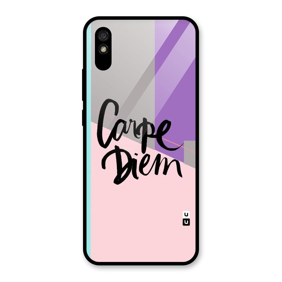 Stripes Black Diem Glass Back Case for Redmi 9A