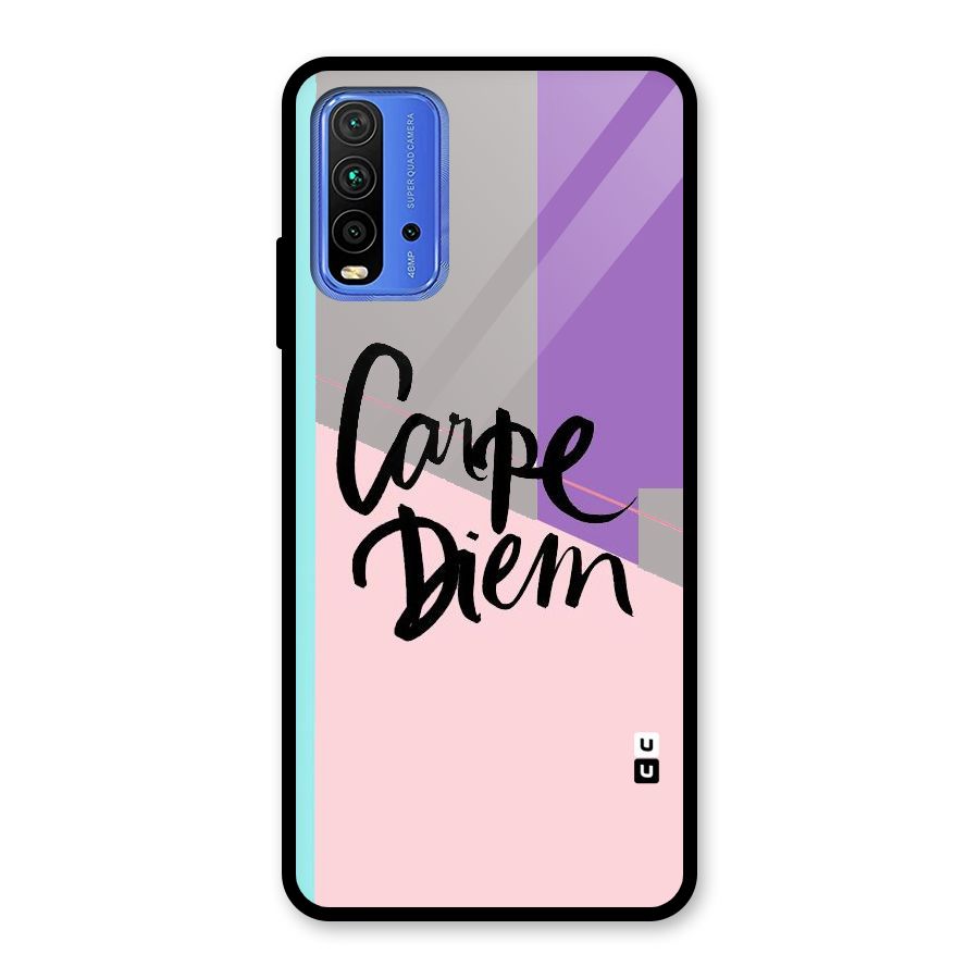 Stripes Black Diem Glass Back Case for Redmi 9 Power