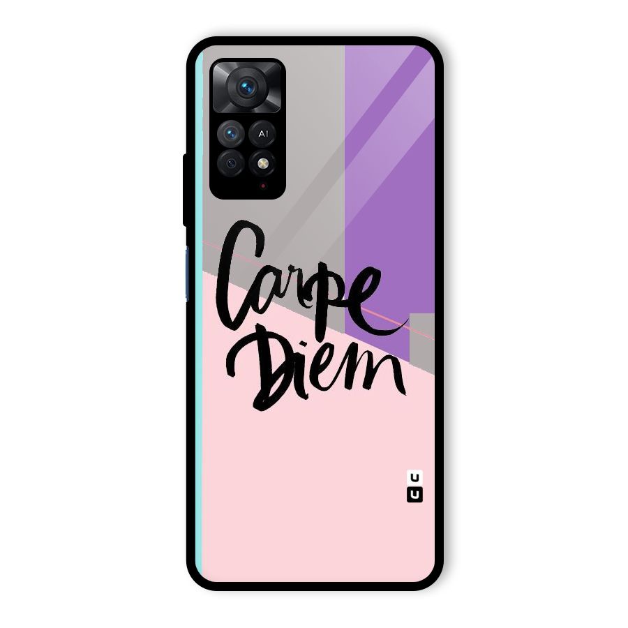 Stripes Black Diem Glass Back Case for Redmi Note 11 Pro
