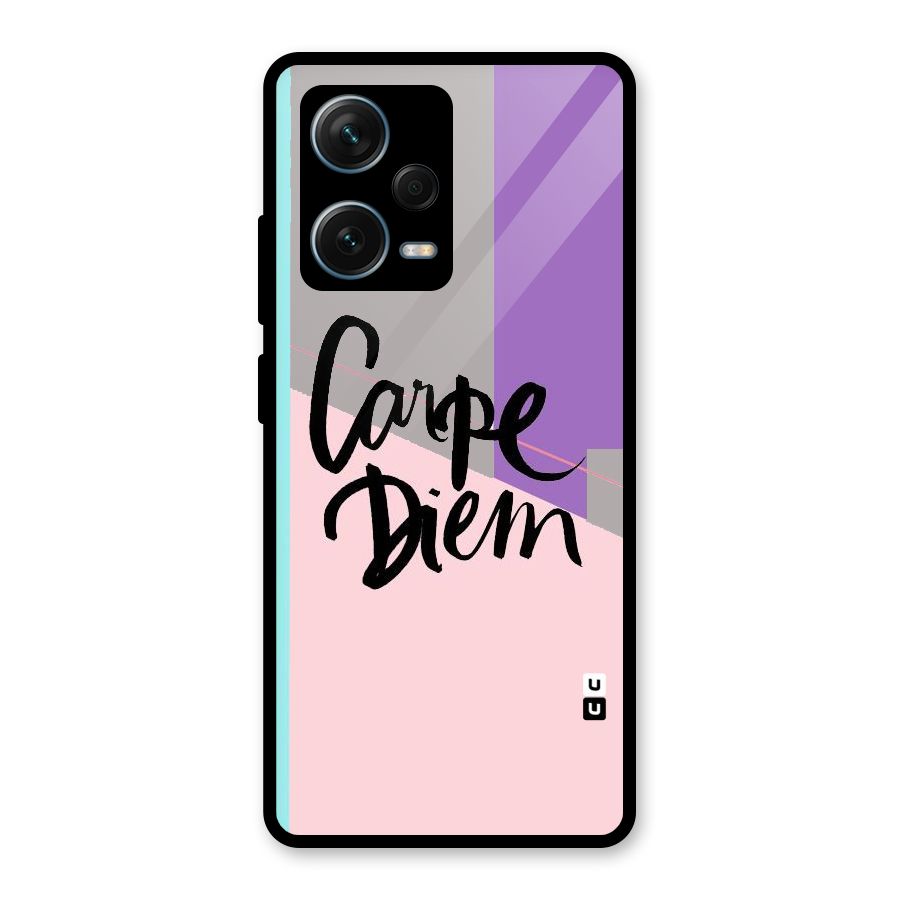 Stripes Black Diem Glass Back Case for Redmi Note 12 Pro Plus 5G