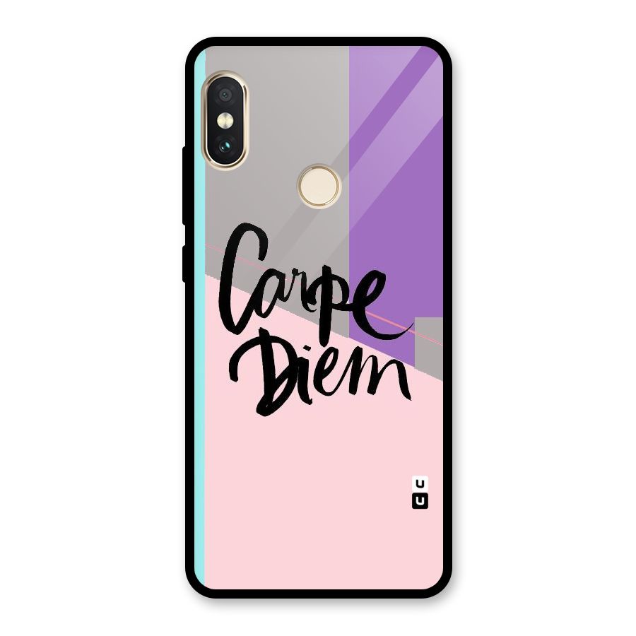 Stripes Black Diem Glass Back Case for Redmi Note 5 Pro