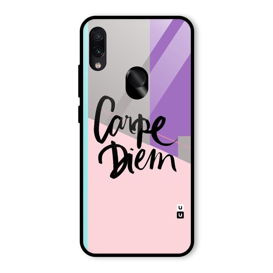 Stripes Black Diem Glass Back Case for Redmi Note 7 Pro