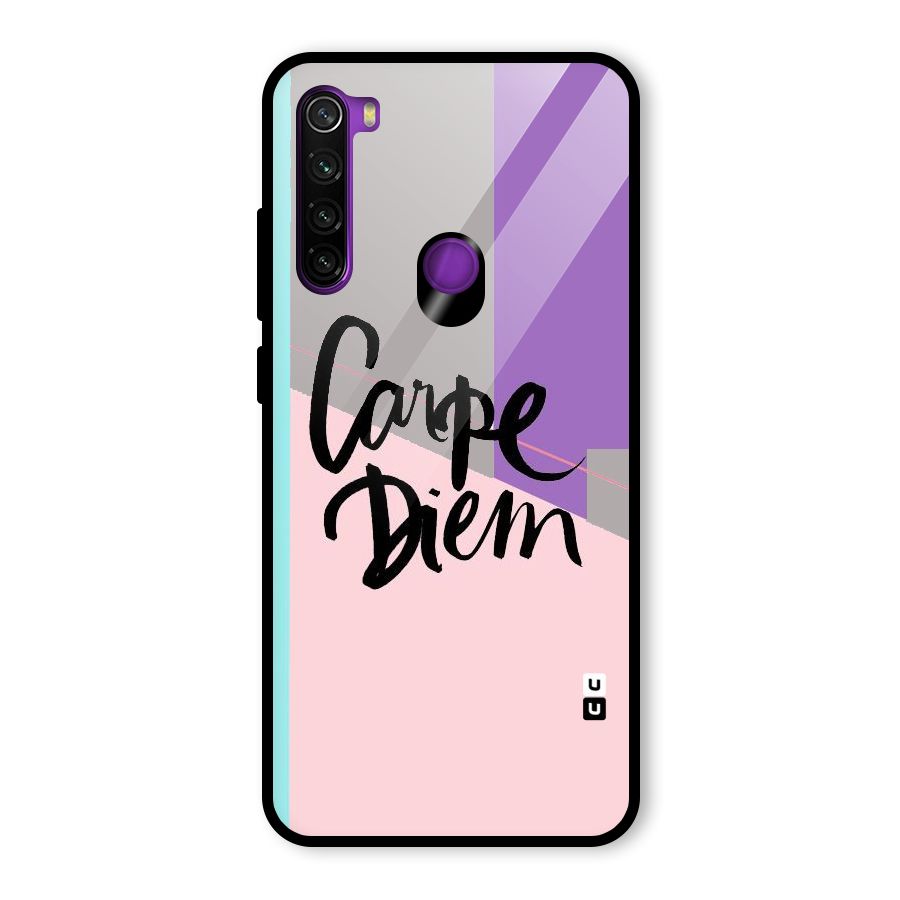 Stripes Black Diem Glass Back Case for Redmi Note 8