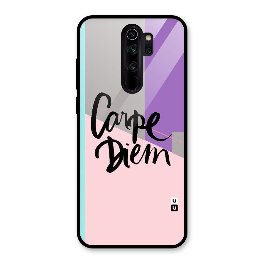 Stripes Black Diem Glass Back Case for Redmi Note 8 Pro