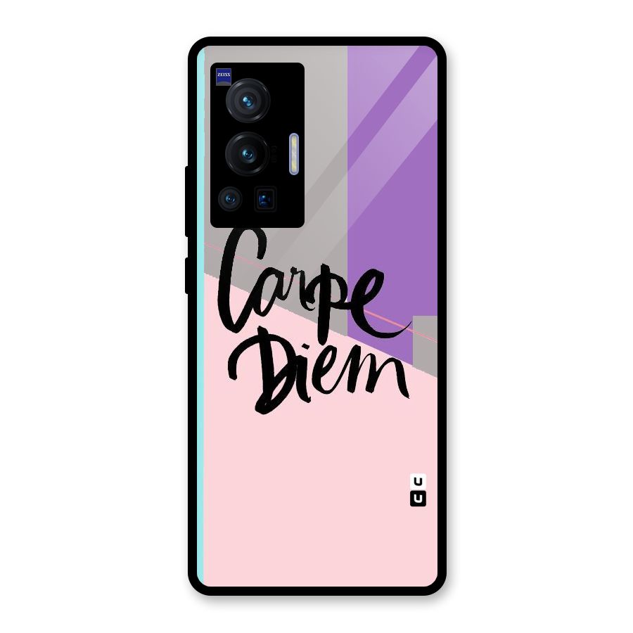 Stripes Black Diem Glass Back Case for Vivo X70 Pro
