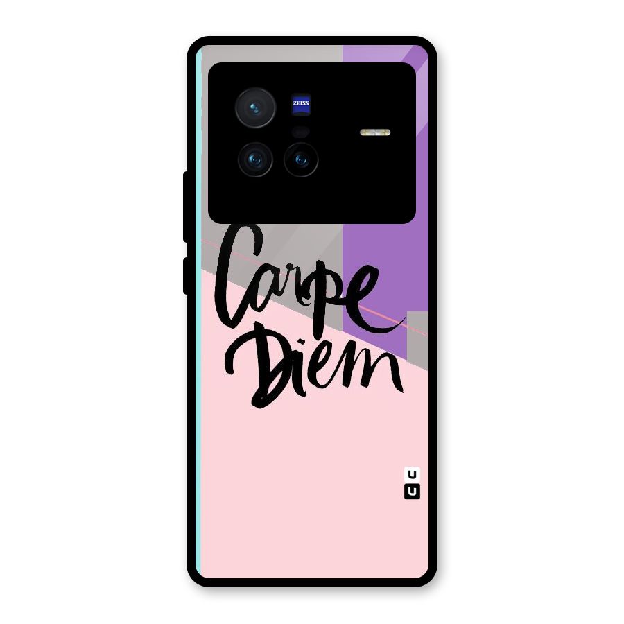 Stripes Black Diem Glass Back Case for Vivo X80