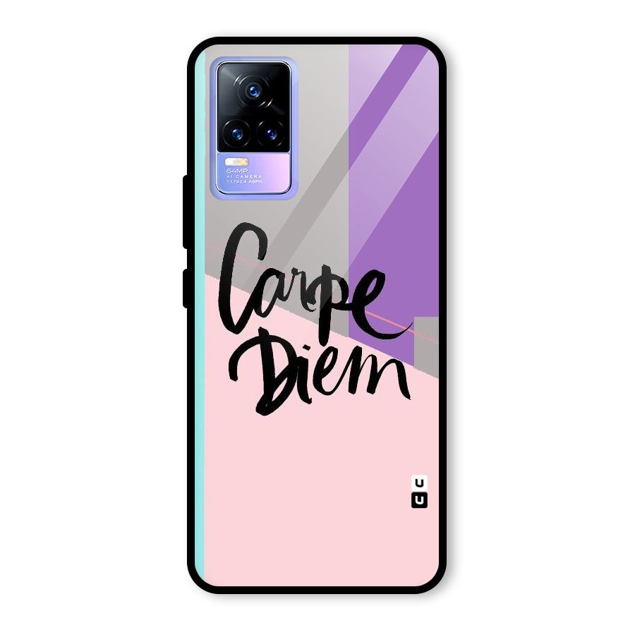 Stripes Black Diem Glass Back Case for Vivo Y73