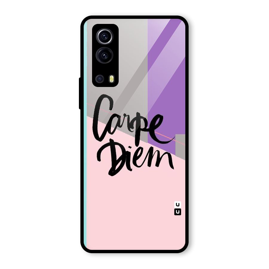 Stripes Black Diem Glass Back Case for Vivo iQOO Z3