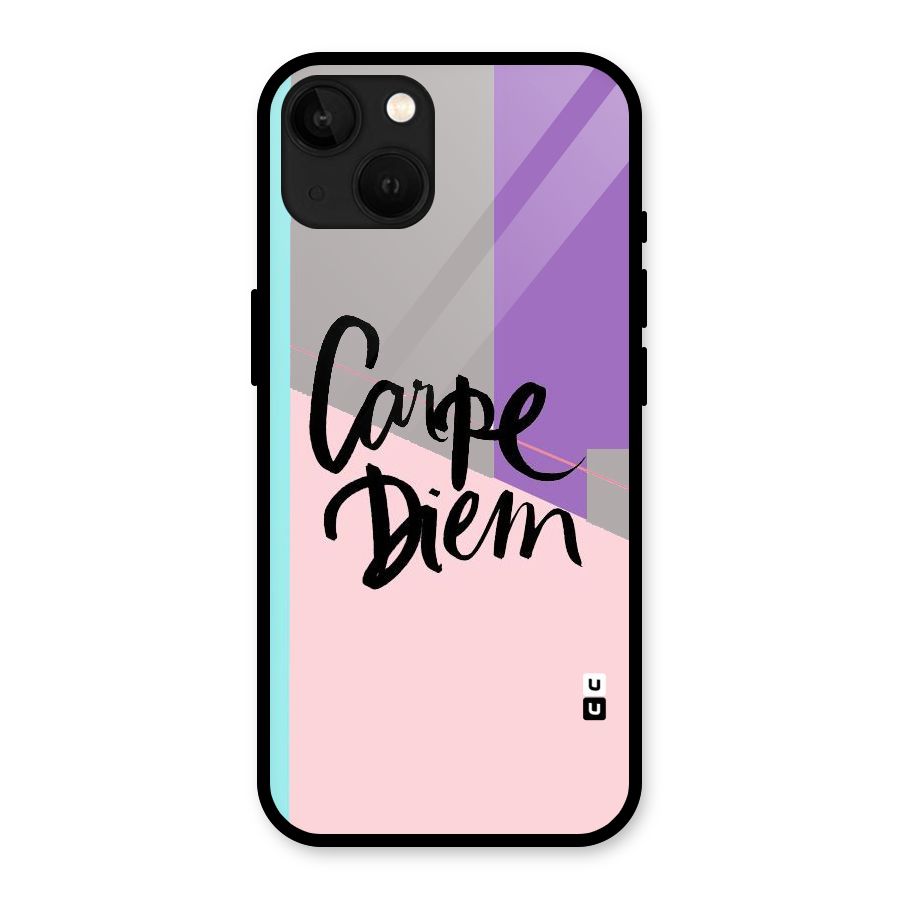 Stripes Black Diem Glass Back Case for iPhone 13