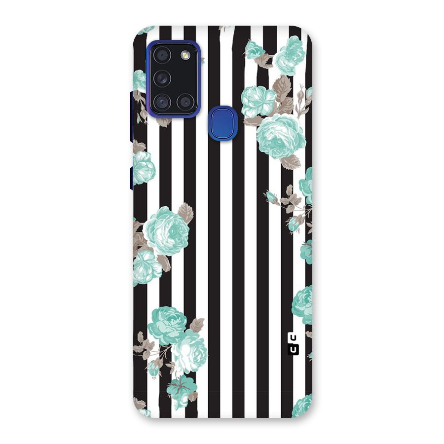 Stripes Bloom Back Case for Galaxy A21s