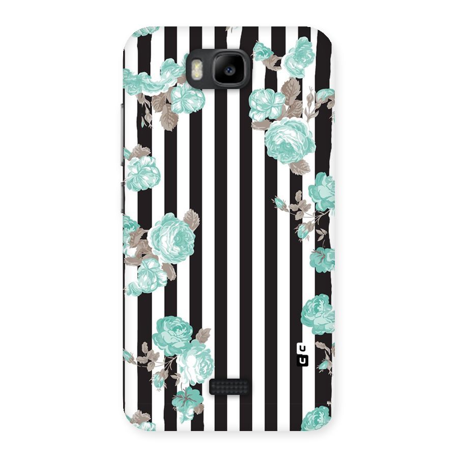 Stripes Bloom Back Case for Honor Bee