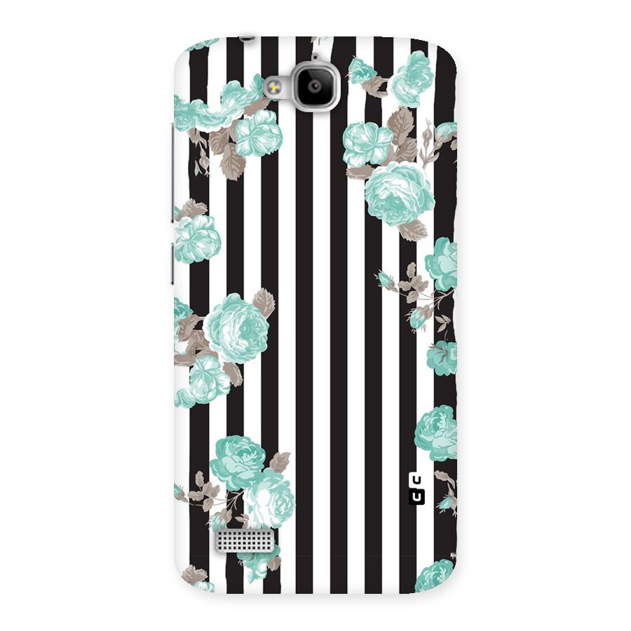 Stripes Bloom Back Case for Honor Holly