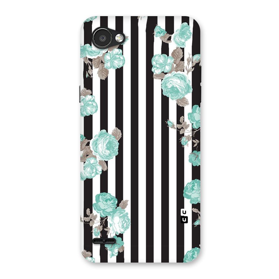 Stripes Bloom Back Case for LG Q6